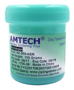 Pasta Fluxo de Solda Amtech Nc-559-Asm Original 100g www.distribuidora